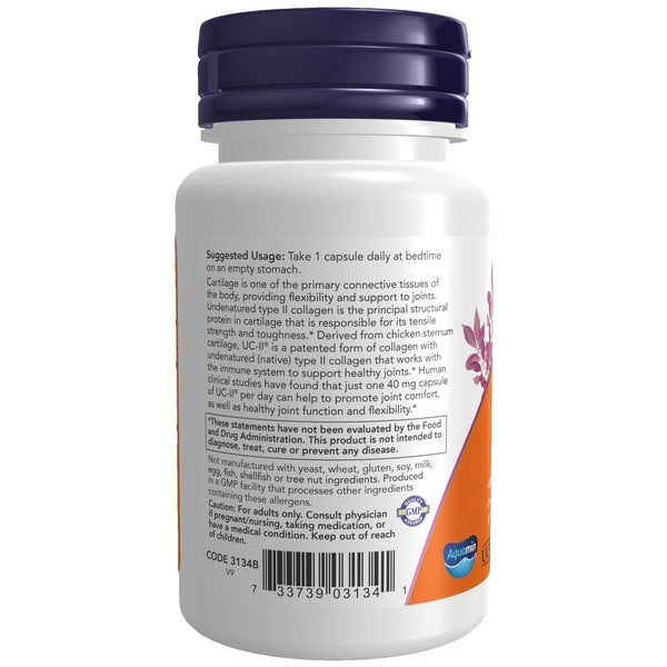 UC-II Type II Collagen 40 mg NOW