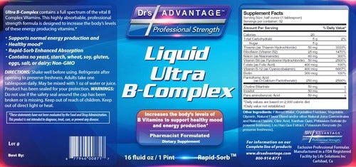 Ultra B Complex 16 oz Drs Advantage