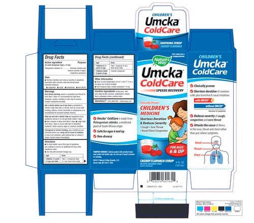 Umcka ColdCare Kids Syrup Cherry Natures way