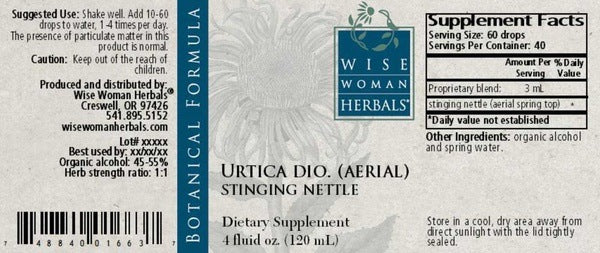 Uritca aerial/stinging nettle Wise Woman Herbals
