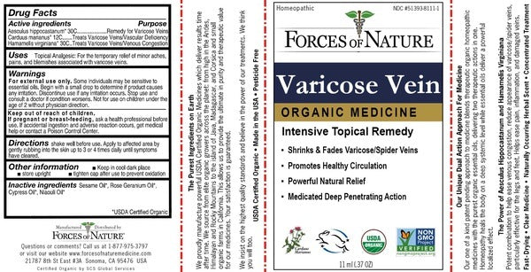 Varicose Vein Organic Forces of Nature