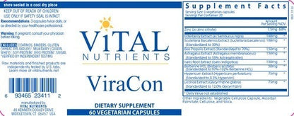Benefits of ViraCon -60 Vegetarian Capsules | Vital Nutrients | Promotes Cytokine Production