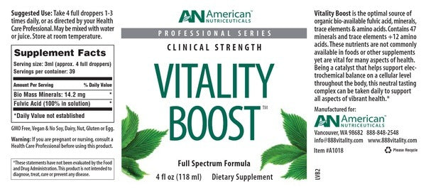 Vitality Boost American Nutriceuticals, LLC
