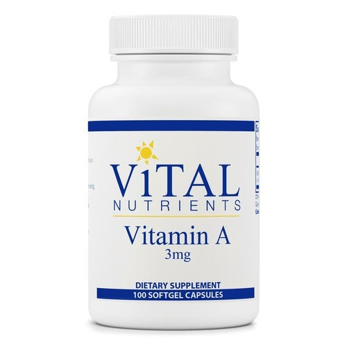 Vital Nutrients Vitamin A 3mg - It Supports Normal Cell Growth and the Maintenance of Skin