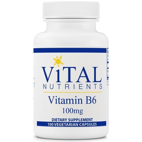 Buy Vitamin B6 100mg 100 Capsules Vital Nutrients