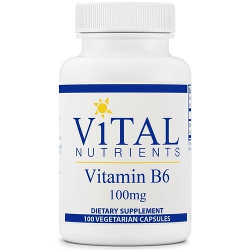 Vital Nutrients Vitamin B6 100mg - Supports The Nervous and Musculoskeletal Systems