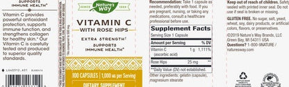 Vitamin C 1000 w/Rose Hips Natures way