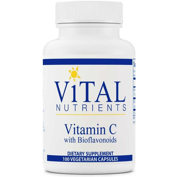 Vitamin C with Bioflavonoids 100 Caps Vital Nutrients