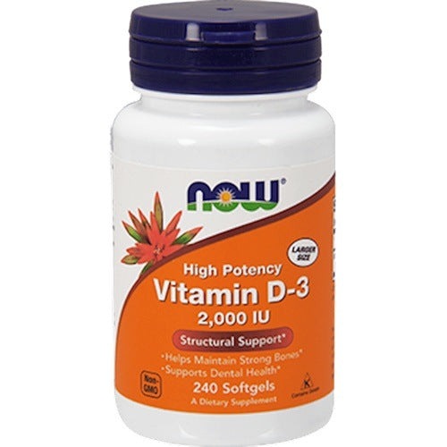 Vitamin D-3 2000 IU NOW