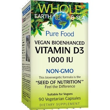 Vitamin D3 1000 IU Whole Earth and Sea - Natural Factors
