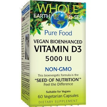 Vitamin D3 5000 IU Whole Earth and Sea - Natural Factors