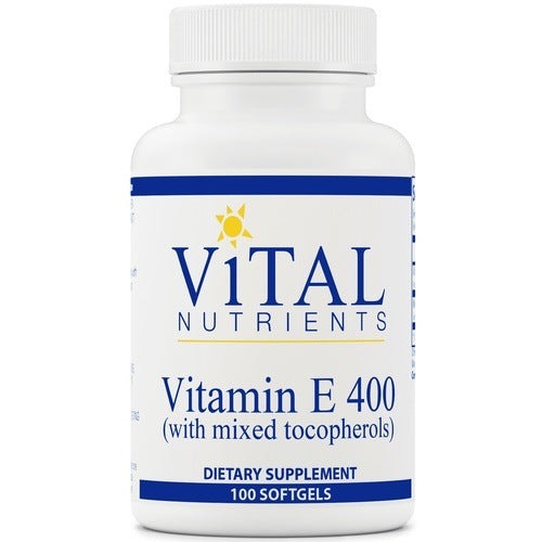 Vital Nutrients Vitamin E 400 - Potent Antioxidant Helps Protect Against Free Radicals