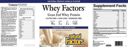 Whey Factors Powder Mix Vanilla Natural Factors