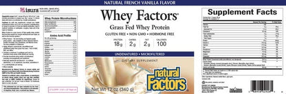 Whey Factors Powder Mix Vanilla Natural Factors