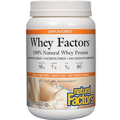 Whey Factors Unflavored Powder Natural Factors