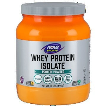 Whey Protein Isolate Unflavored 1.2 lbs NOW
