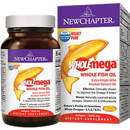 New Chapter Wholemega 1000 mg - supports heart, brain, eyes and joint support