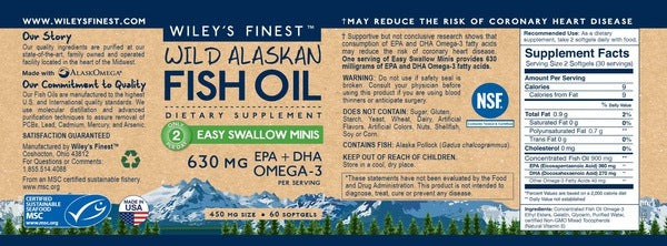 Wild Alaskan Fish Oil Wiley's Finest