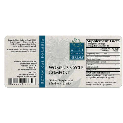 women's cycle comfort 4 oz by wise woman herbals