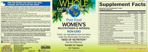 Women's Multi Non-GMO Whole Earth and Sea - Natural Factors