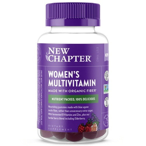 New Chapter Women's Multivitamin Gummies - Excellent source of immune-essential vitamins, D3 & C