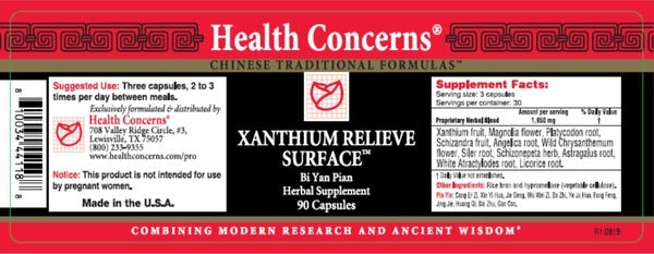 Xanthium Relieve Surface Health Concerns