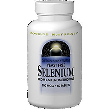 Yeast Free Selenium 200mcg Source Naturals