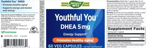 Youthful You DHEA 5 mg Natures way