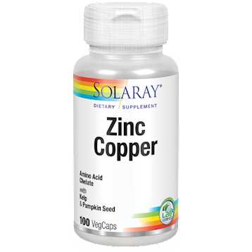 Zinc Copper Amino Acid Chel Solaray